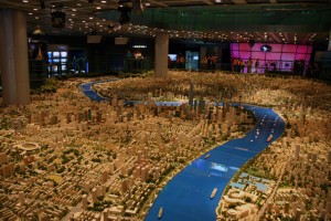 La maquette géante du musée de l'urbanisme