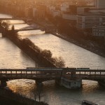 La Seine et l'île artificielle aux Cygnes
