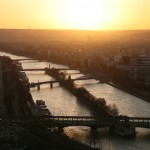 La Seine et l'île artificielle aux Cygnes